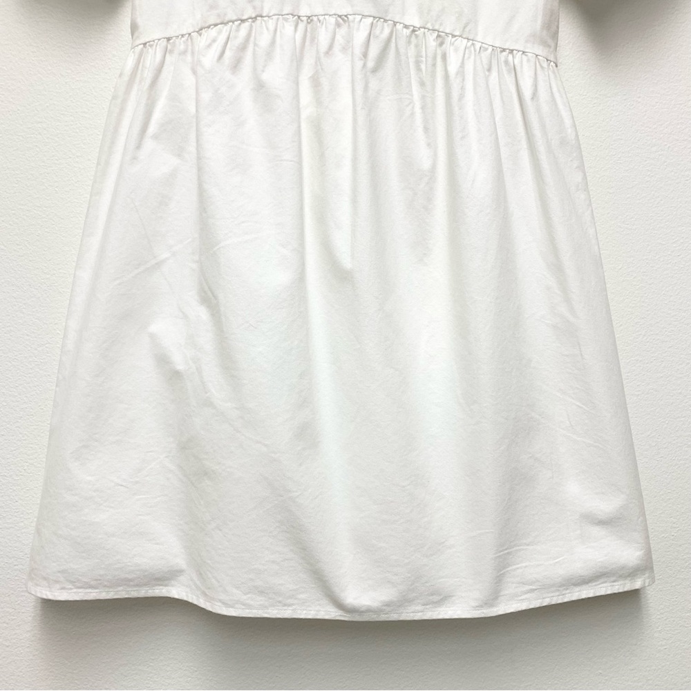Aritzia Sunday Best Saida Babydoll Mini Dress Size Medium Puff Sleeve Open Back - Picture 5 of 12